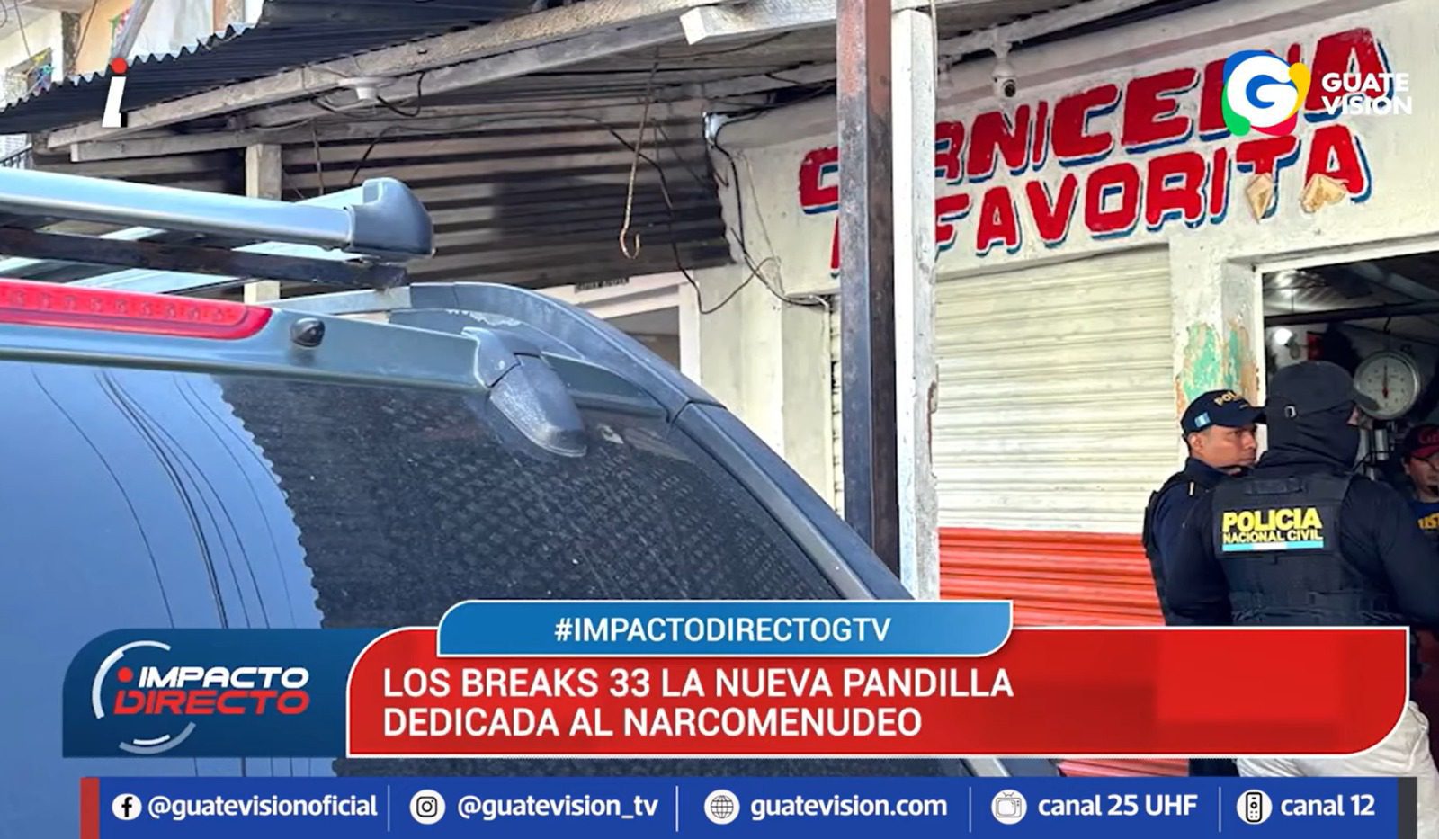 Una nueva pandilla identificada como los Break 33 fue detectada por las autoridades. (Foto Prensa Libre: Impacto Directo)