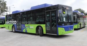 Vista de buses de Tu Bus unidades de transporte público de pasajeros