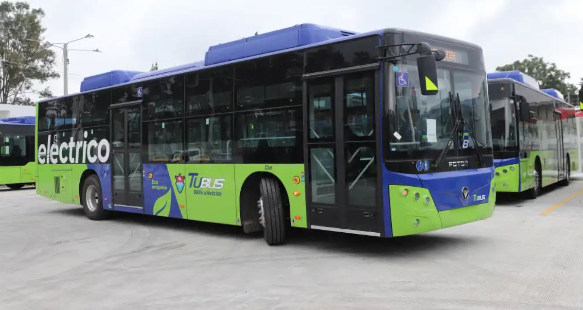 Vista de buses de Tu Bus unidades de transporte público de pasajeros