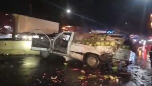 Choque múltiple complica el tránsito en la cuesta de Villalobos