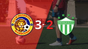 Con dos goles de Diego Casas y un gol agónico, Marquense venció 3-2 a Antigua GFC