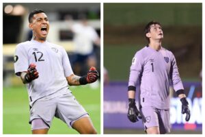 Guatemala se mide este martes a similar de El Salvador en las eliminatorias mundialistas. (Foto Prensa Libre: Douglas Suruy-AFP).