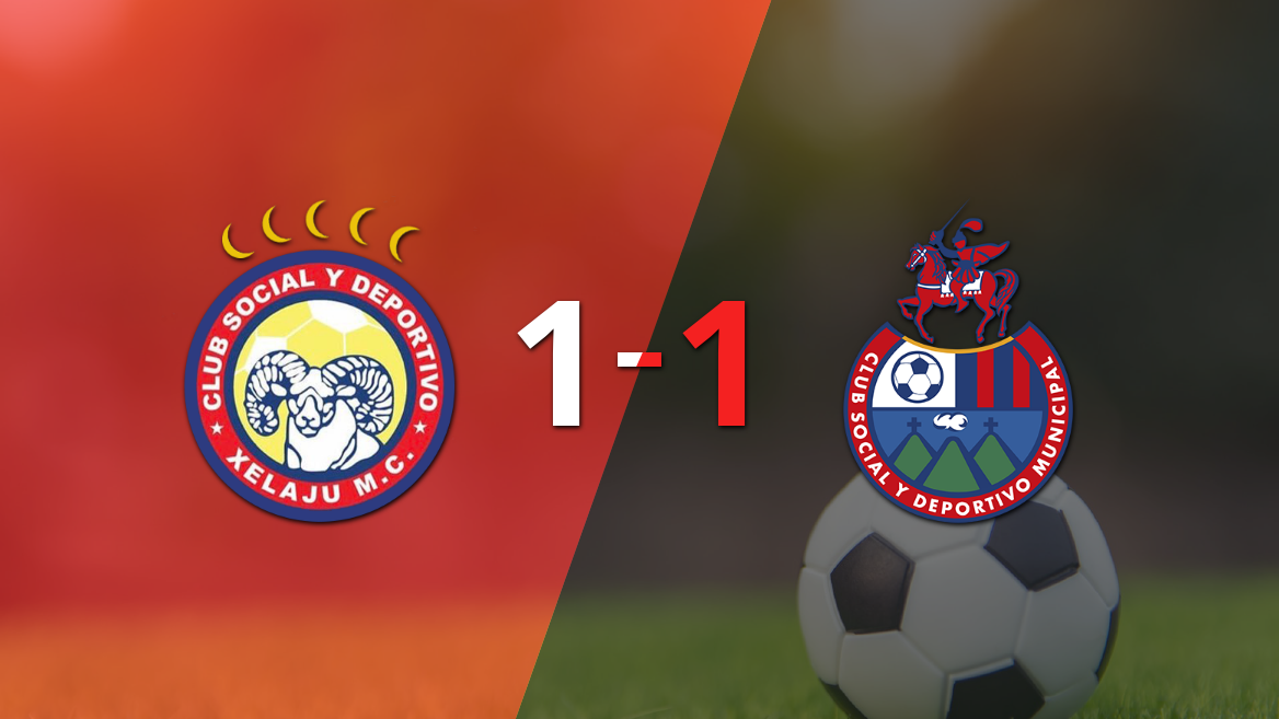 Empate a uno entre Xelajú y Municipal