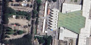 El Ministerio de Salud construirá el Hospital Especializado contra el Cáncer en un terreno que colinda con el Aeropuerto Internacional La Aurora.(Foto Prensa Libre: captura de Google Maps)