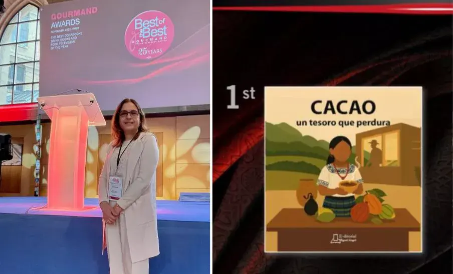 Libro «Cacao» de la guatemalteca Euda Morales ganó en los Gourmand World Cookbook Awards 2025