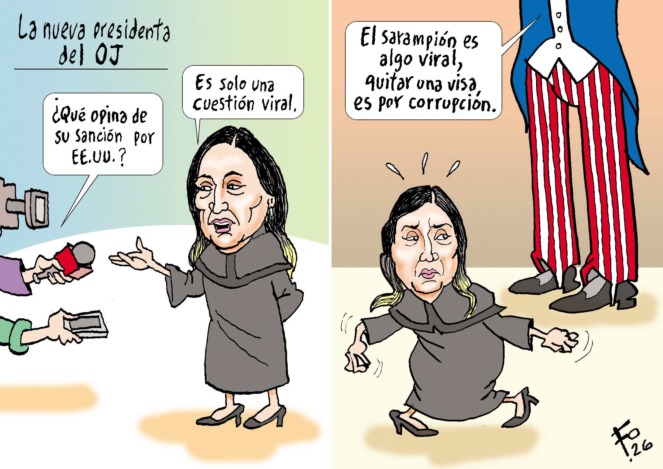 La nueva presidenta del OJ