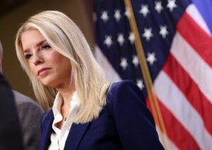 Attorney General Bondi, FBI Director Patel, And U.S. Attorney Pirro Make Announcement At The Justice Department