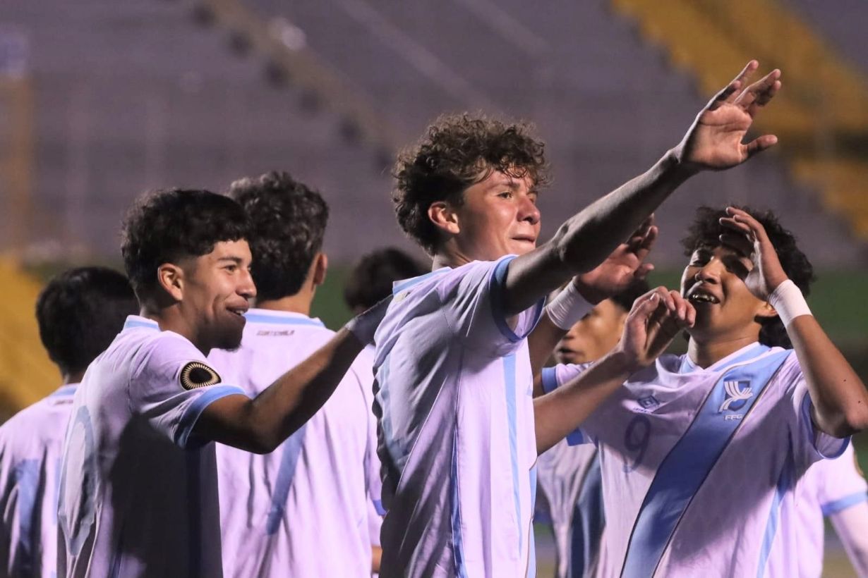 La Selección Sub-17 de Guatemala logró imponerse ante Antigua y Barbuda en el estadio Cementos Progreso. Foto La Hora: FFG